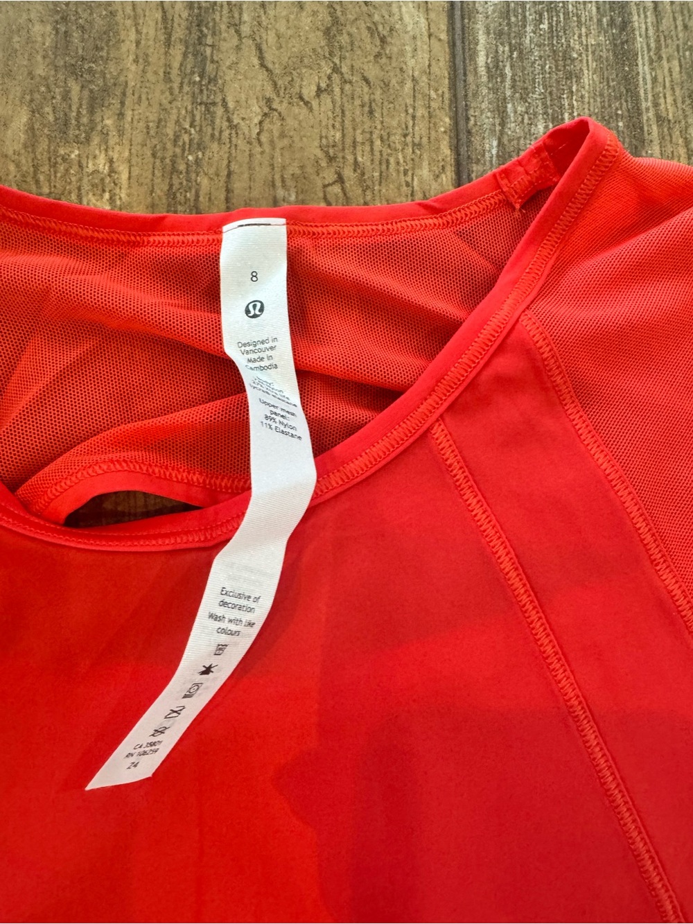 lululemon athletica Red Sleeveless Performance Tank - Picture 2 of 4